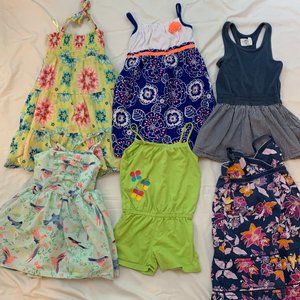9 Pieces Girls Dresses 5T